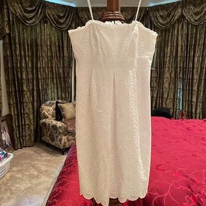 Lily Pulitzer Betsy White Embroidered Dress NWT Size 6